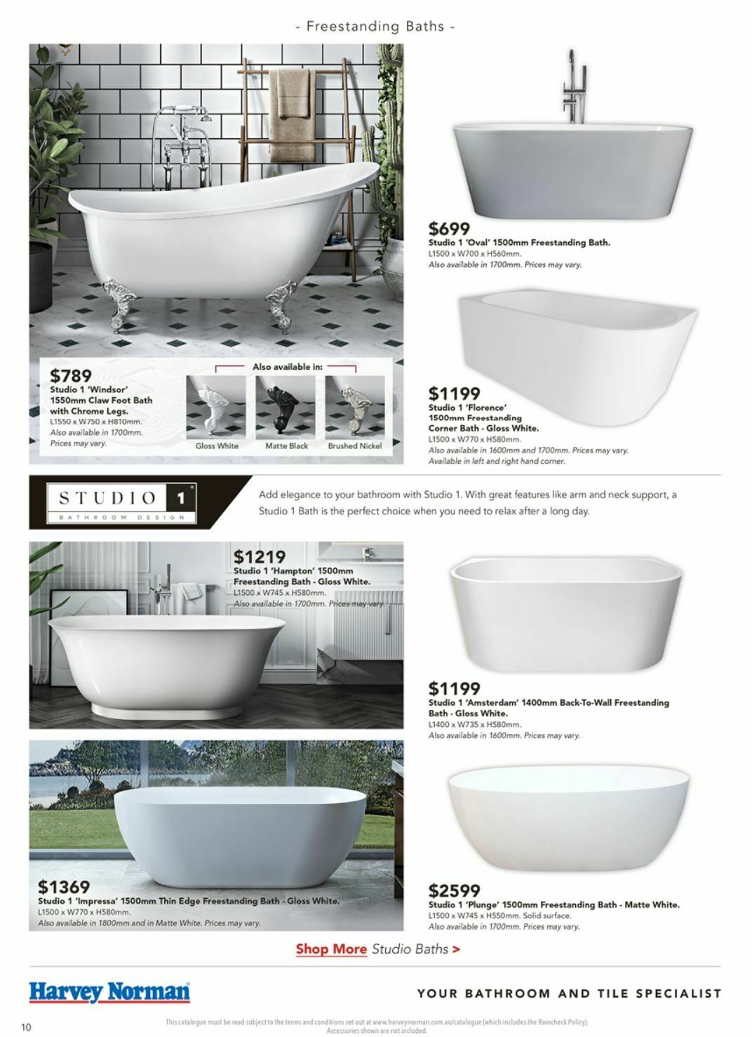 Harvey Norman Bathroom Style Catalogues from 3 April