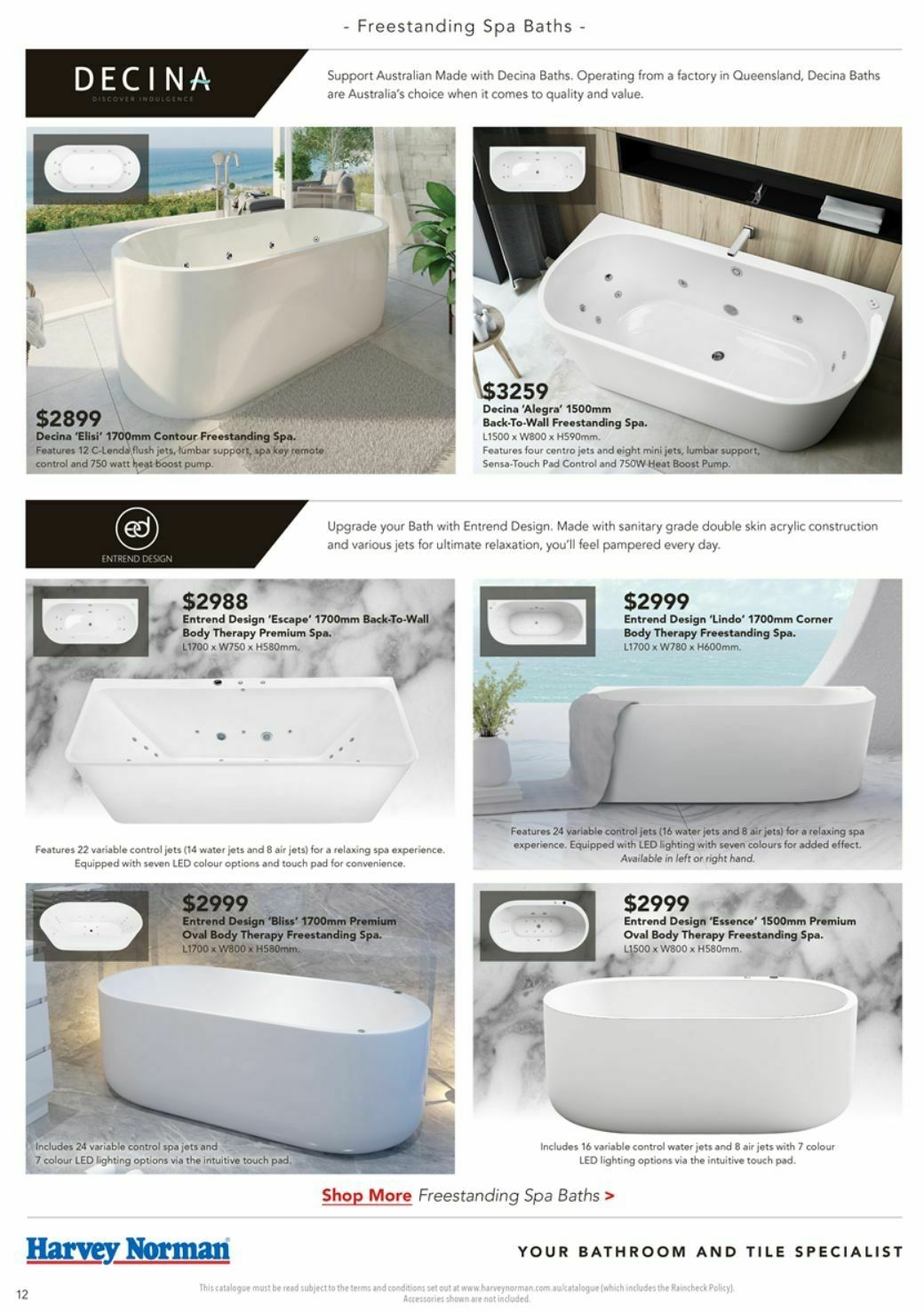 Harvey Norman Bathroom Style Catalogues from 3 April