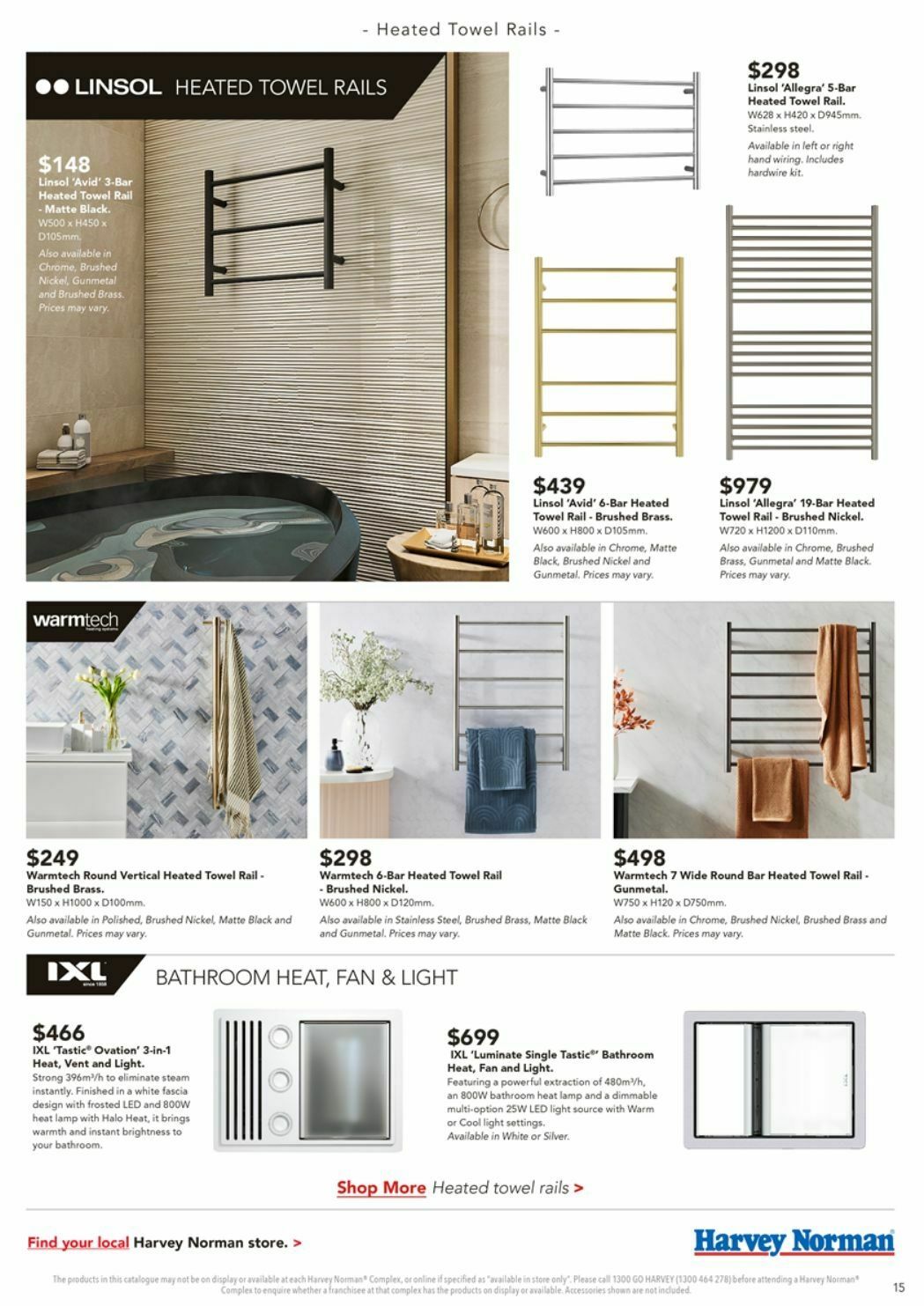Harvey Norman Bathroom Style Catalogues from 3 April
