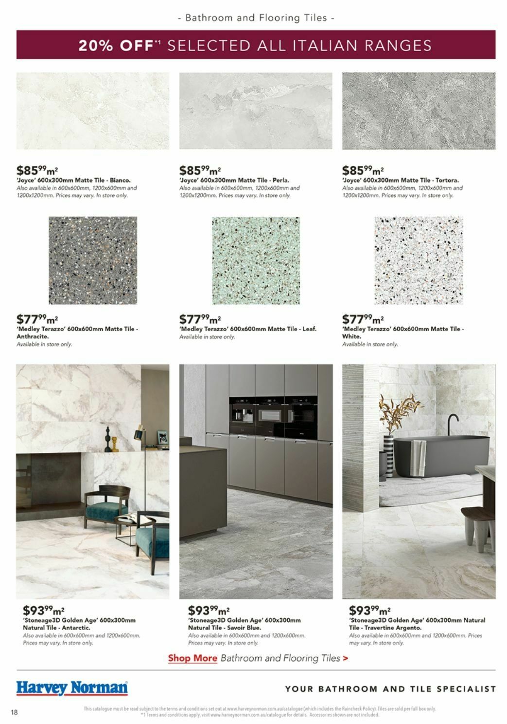 Harvey Norman Bathroom Style Catalogues from 3 April