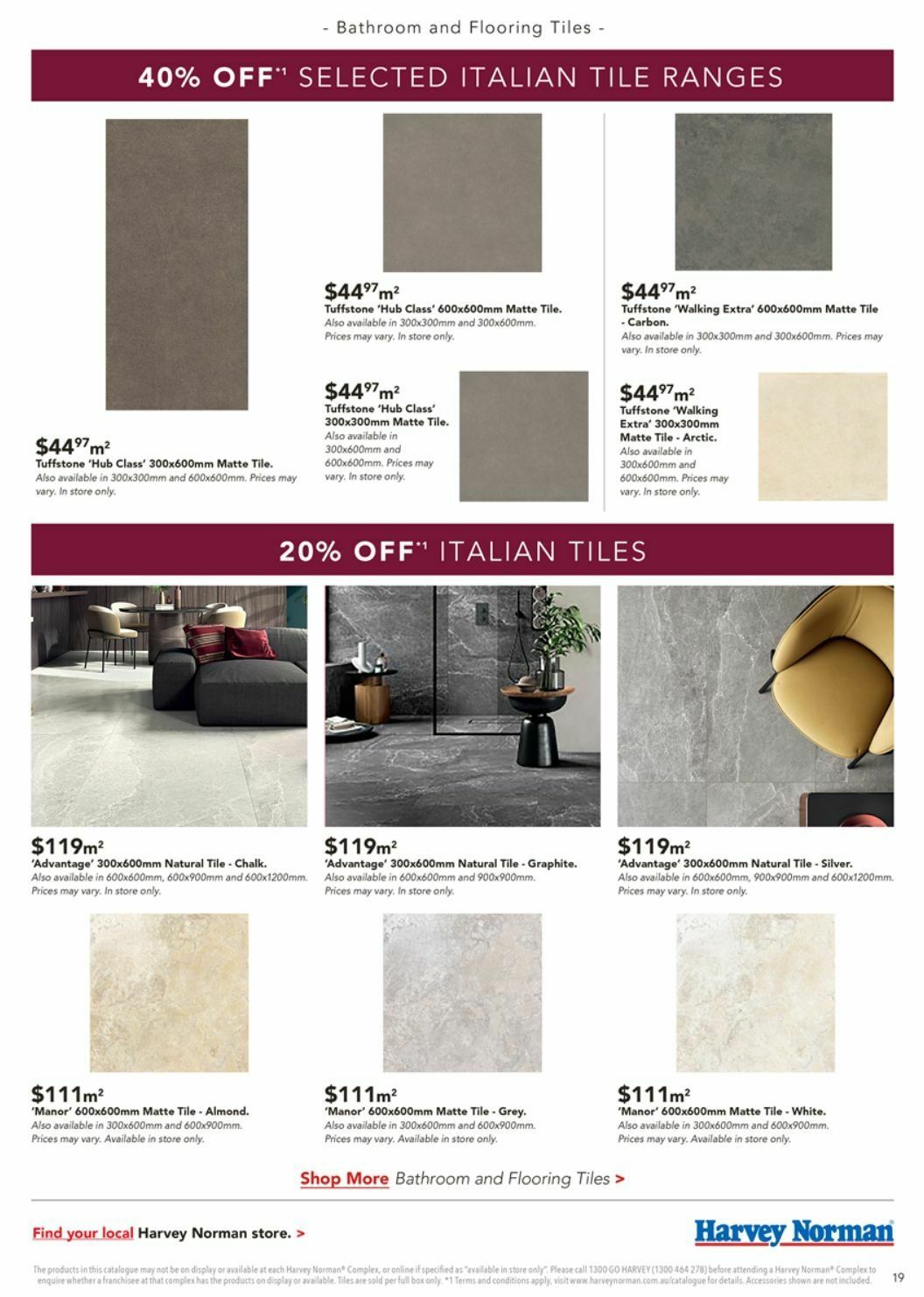 Harvey Norman Bathroom Style Catalogues from 3 April