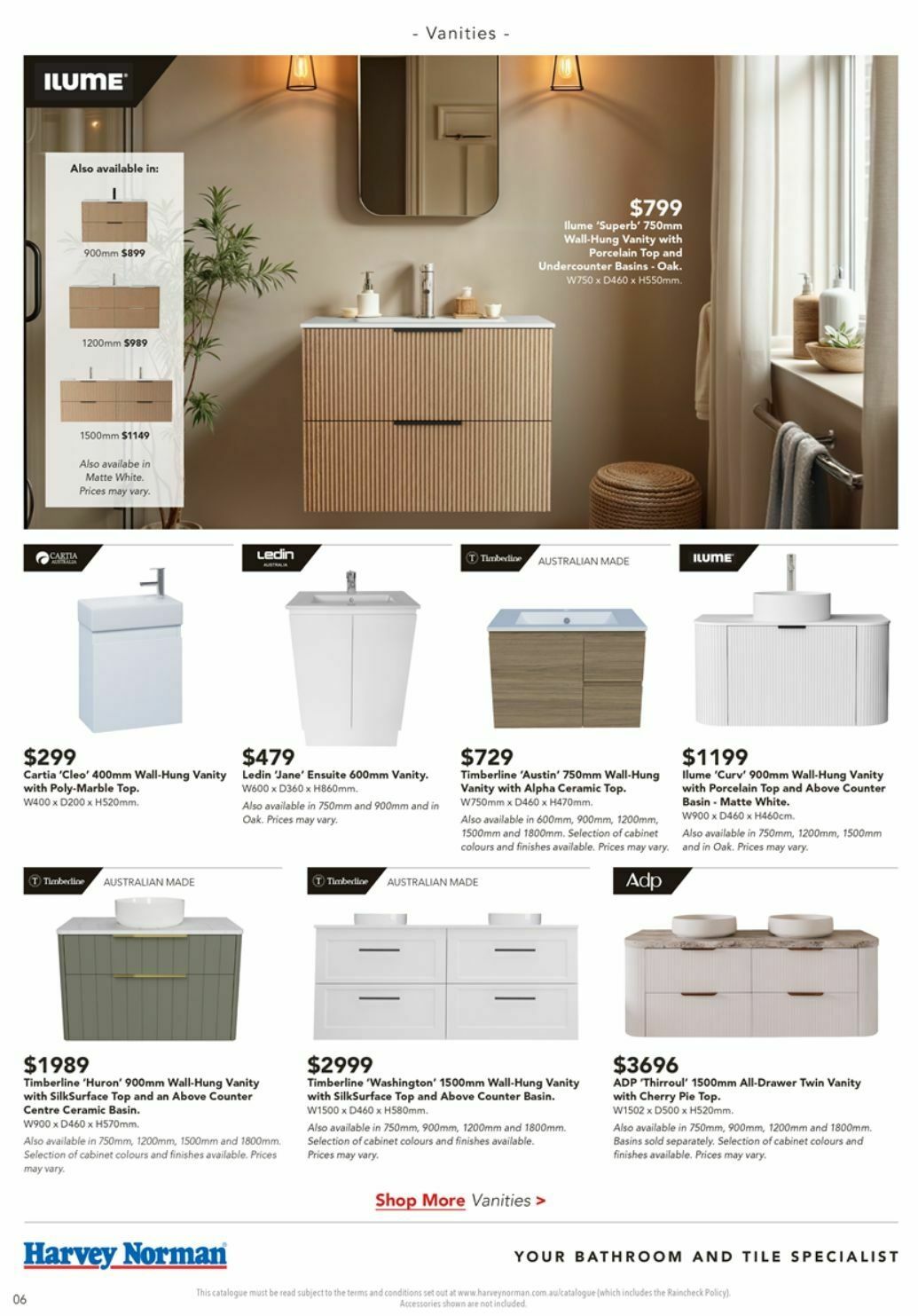 Harvey Norman Bathroom Style Catalogues from 3 April