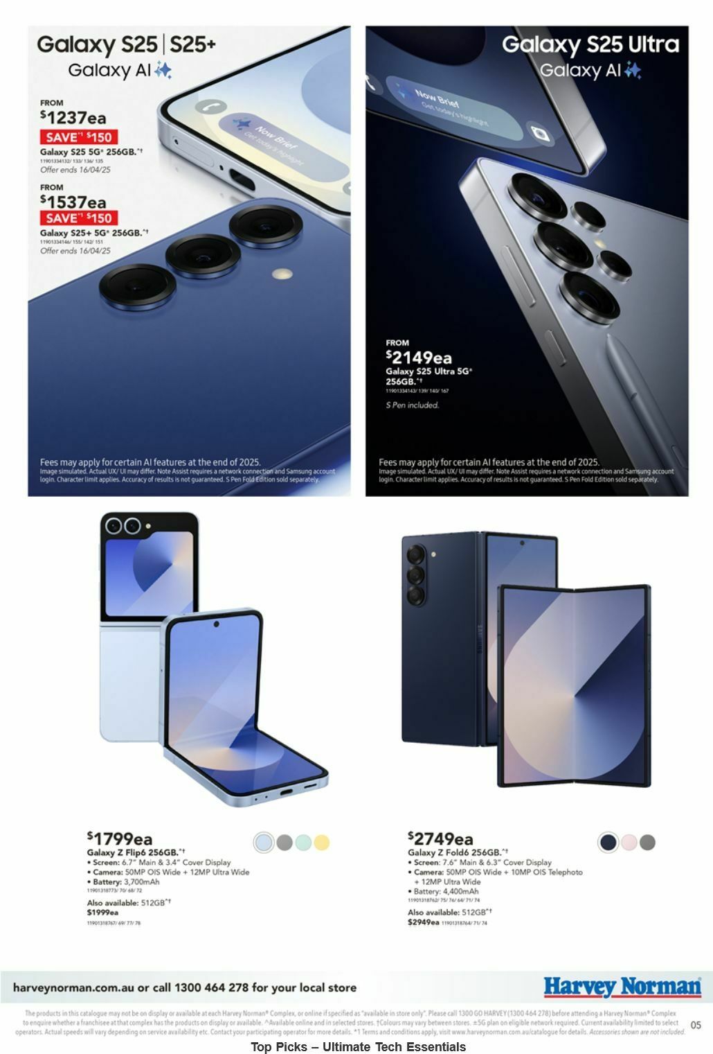 Harvey Norman Catalogues from 10 April