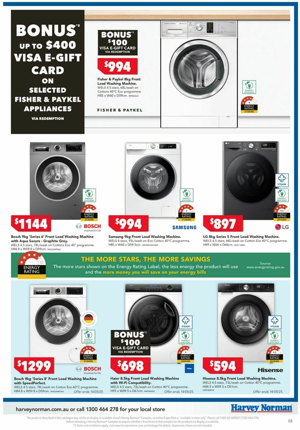 Harvey Norman Catalogues from 9 May