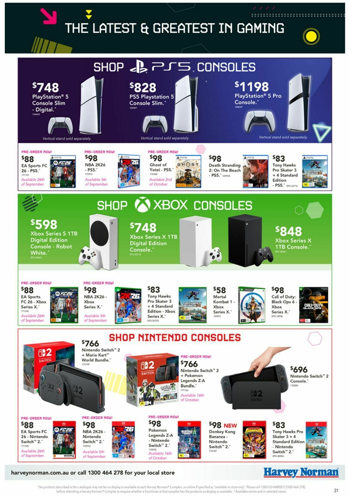 Harvey Norman Catalogues from 14 August
