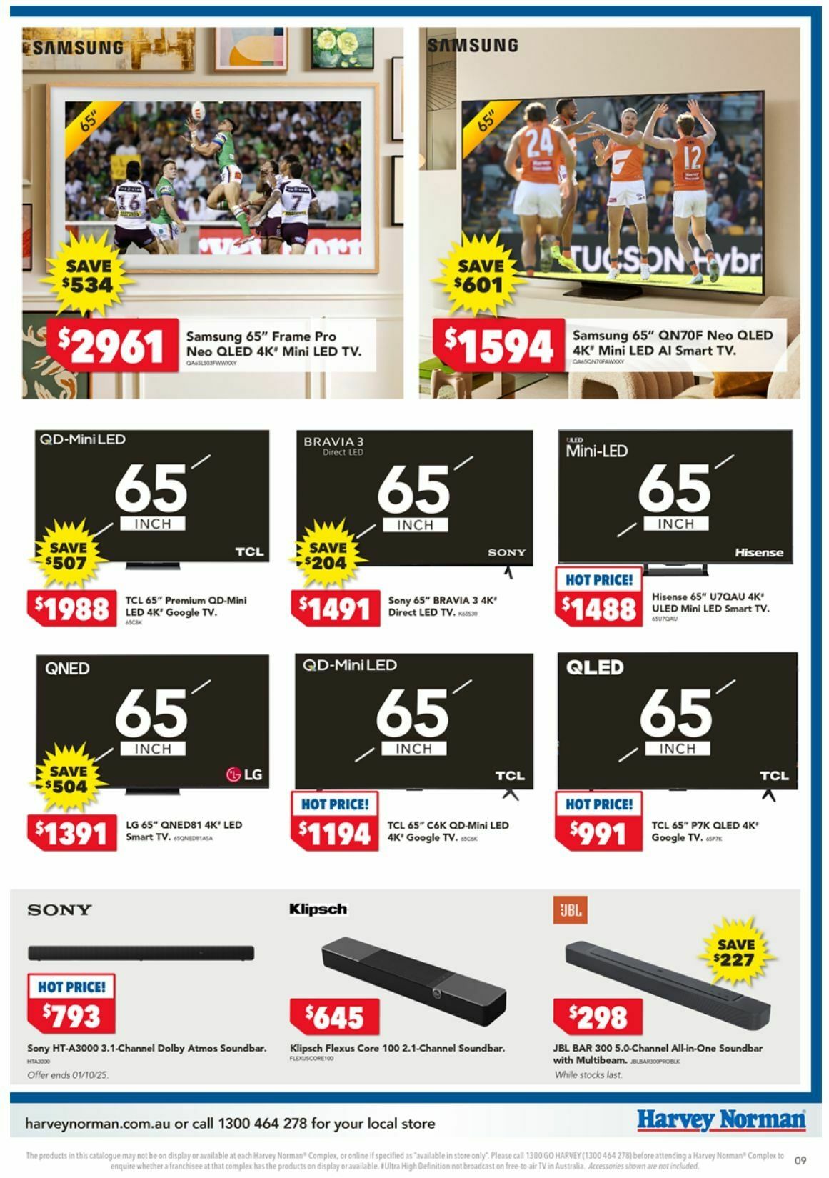 Harvey Norman Catalogues from 25 September