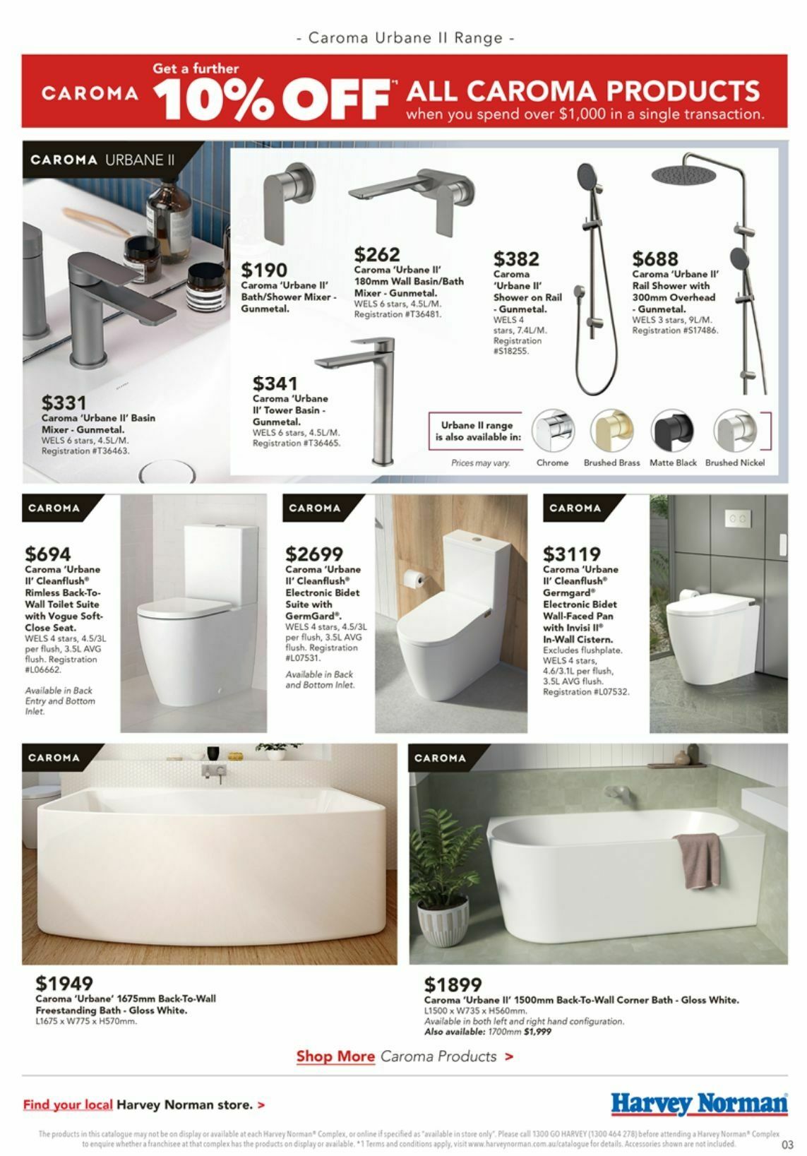 Harvey Norman Catalogues from 3 October