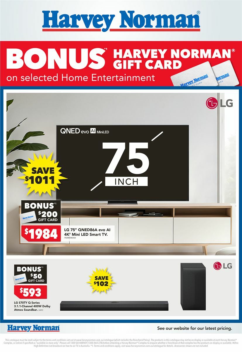 Harvey Norman Catalogues from 18 October