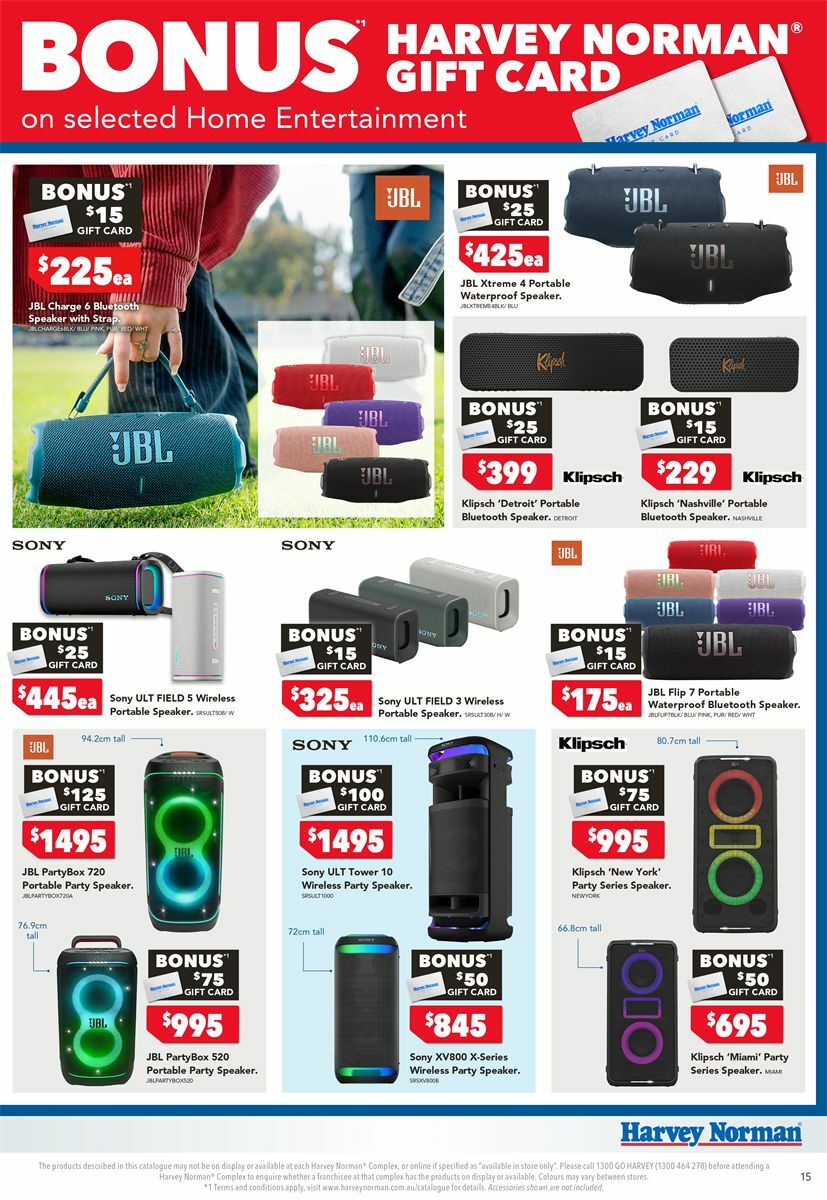 Harvey Norman Catalogues from 18 October