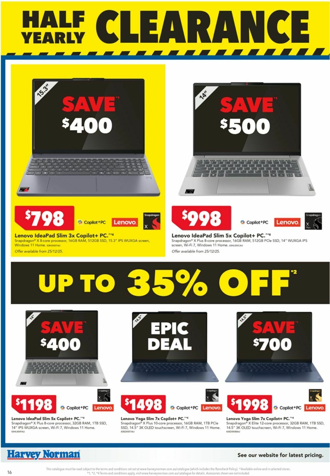 Harvey Norman Catalogues from 24 December