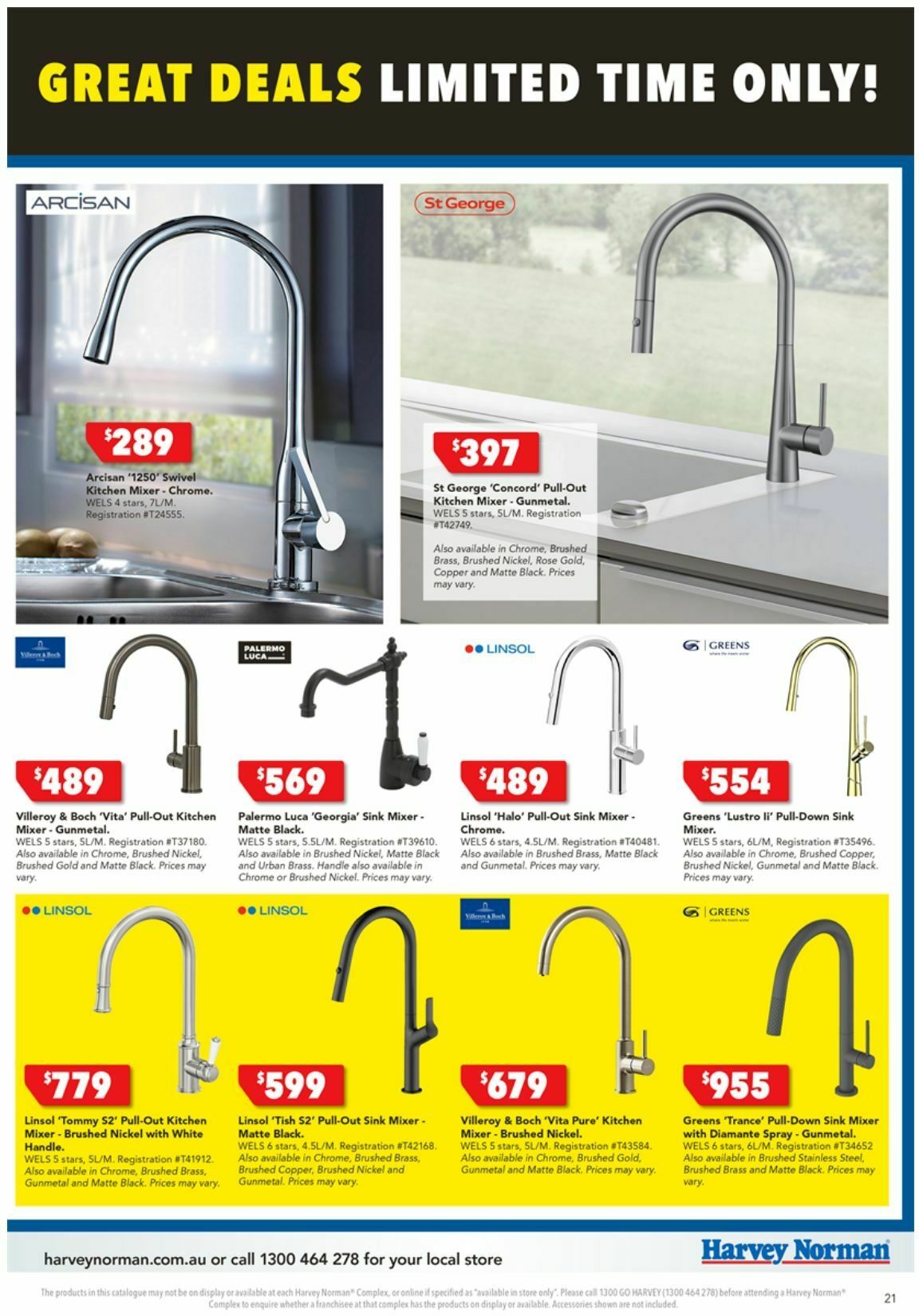 Harvey Norman Bathroom Clearance Catalogues from 25 December