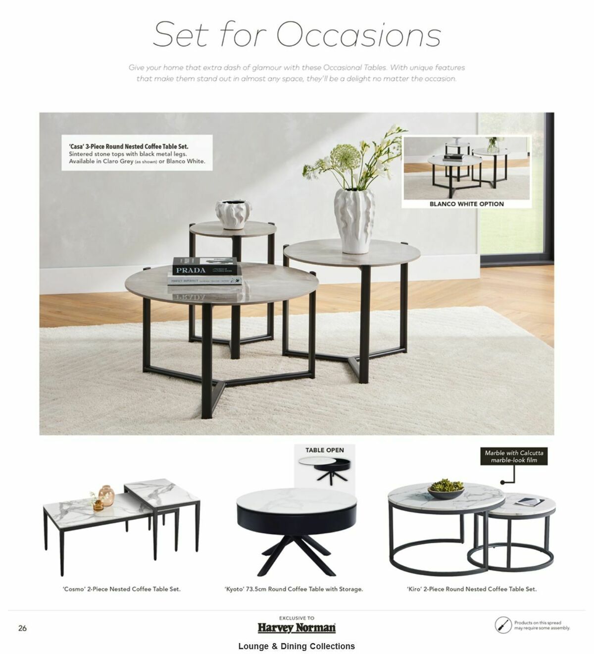 Harvey Norman Lounge & Dining Collections Catalogues from 12 February