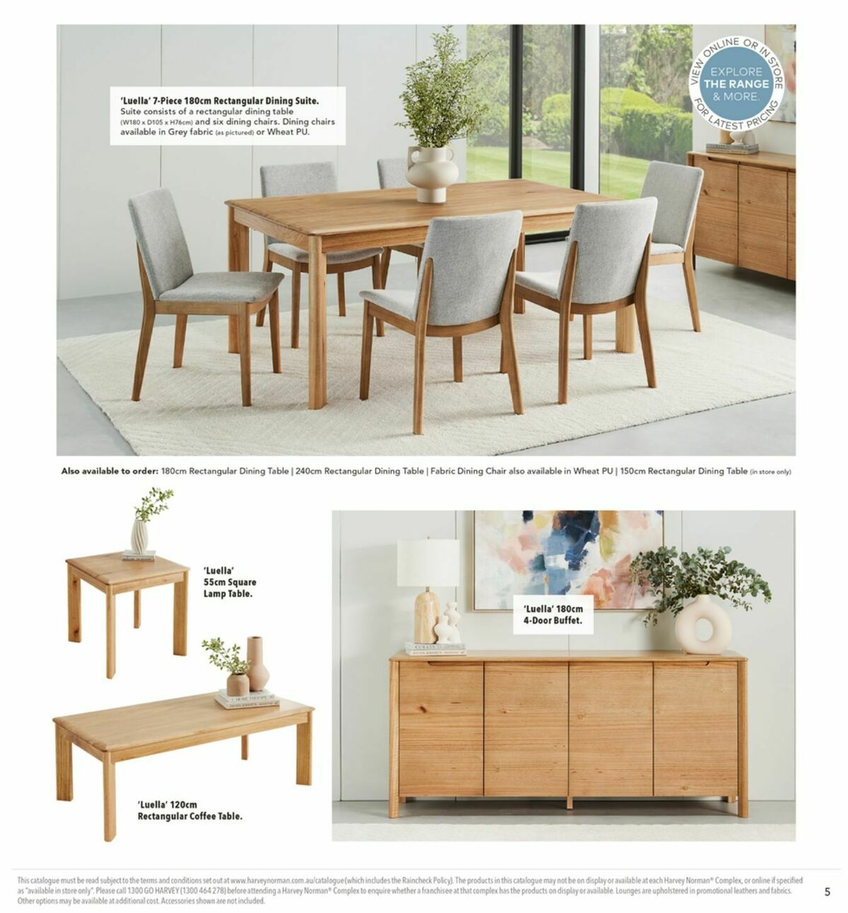 Harvey Norman Lounge & Dining Collections Catalogues from 12 February
