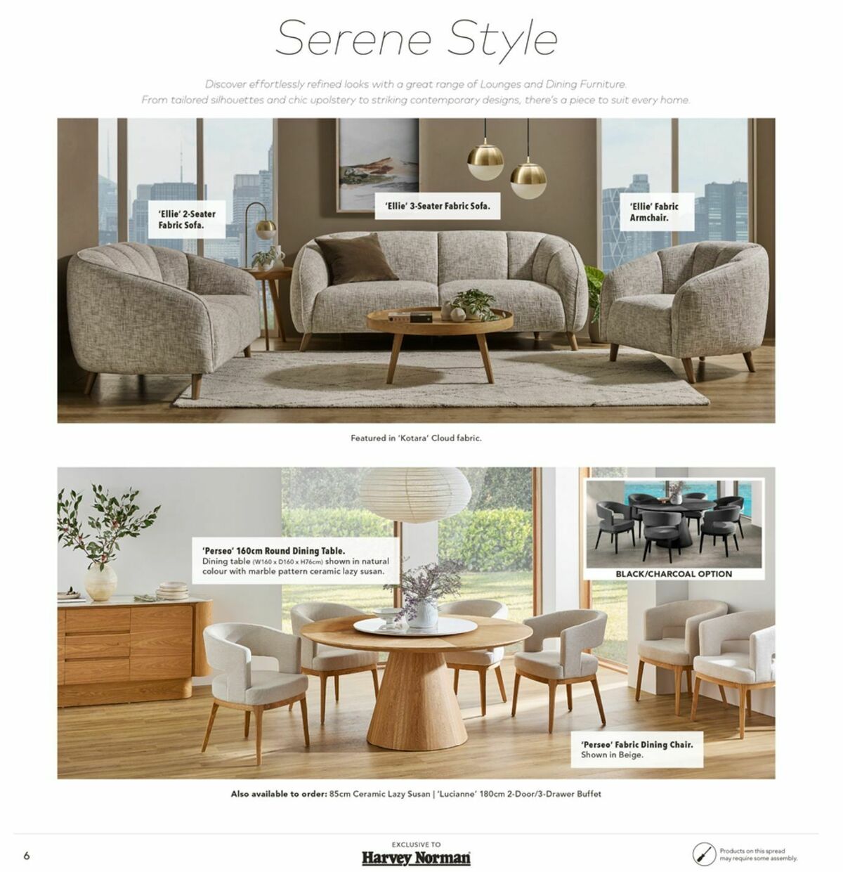 Harvey Norman Lounge & Dining Collections Catalogues from 12 February