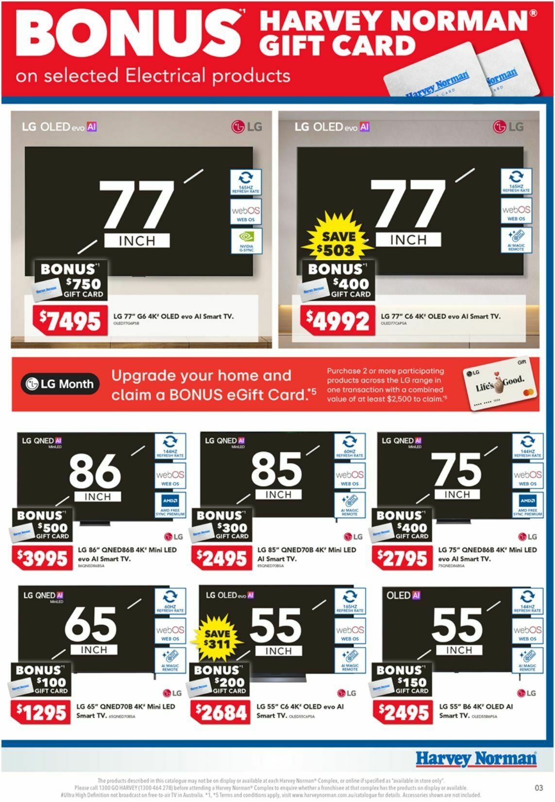 Harvey Norman Catalogues from 18 May