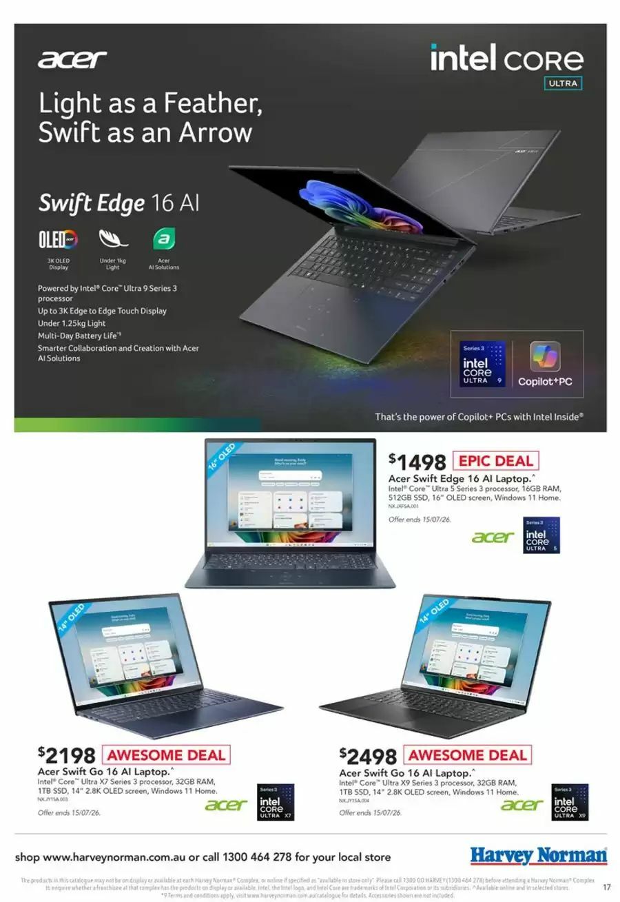 Harvey Norman Catalogues from 9 July
