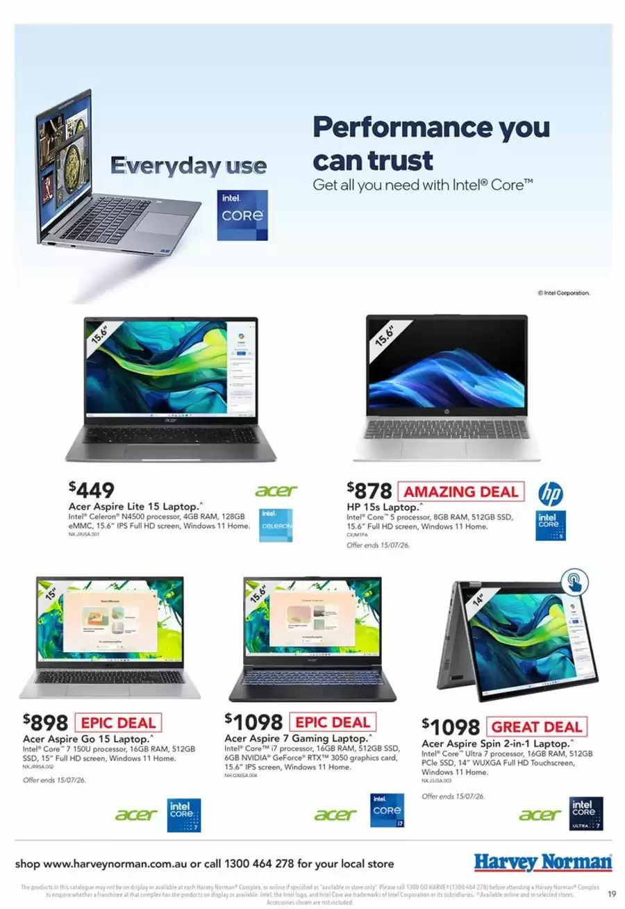 Harvey Norman Catalogues from 9 July