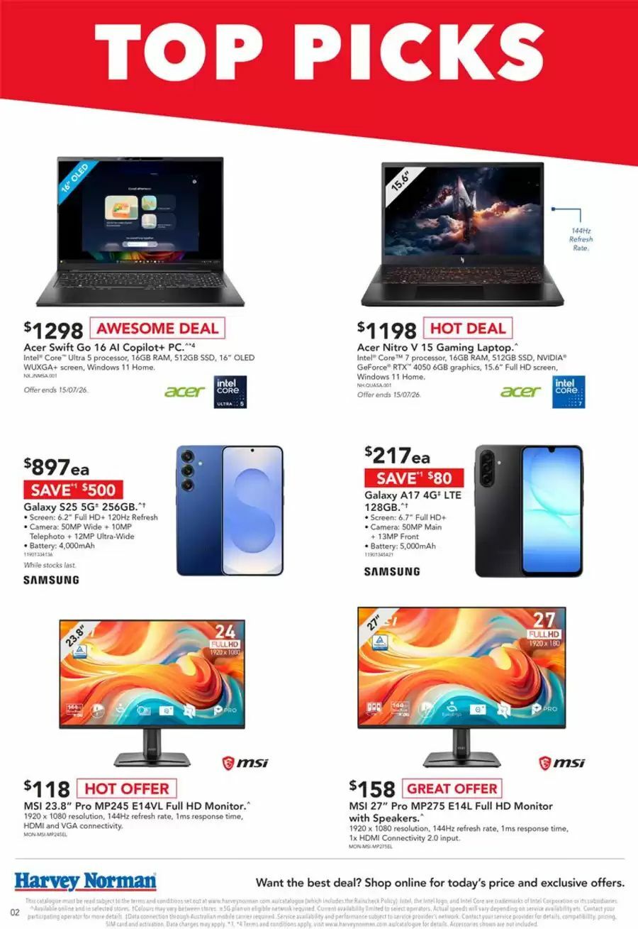 Harvey Norman Catalogues from 9 July