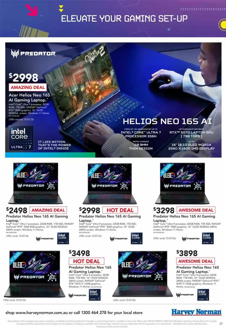 Harvey Norman Catalogues from 9 July