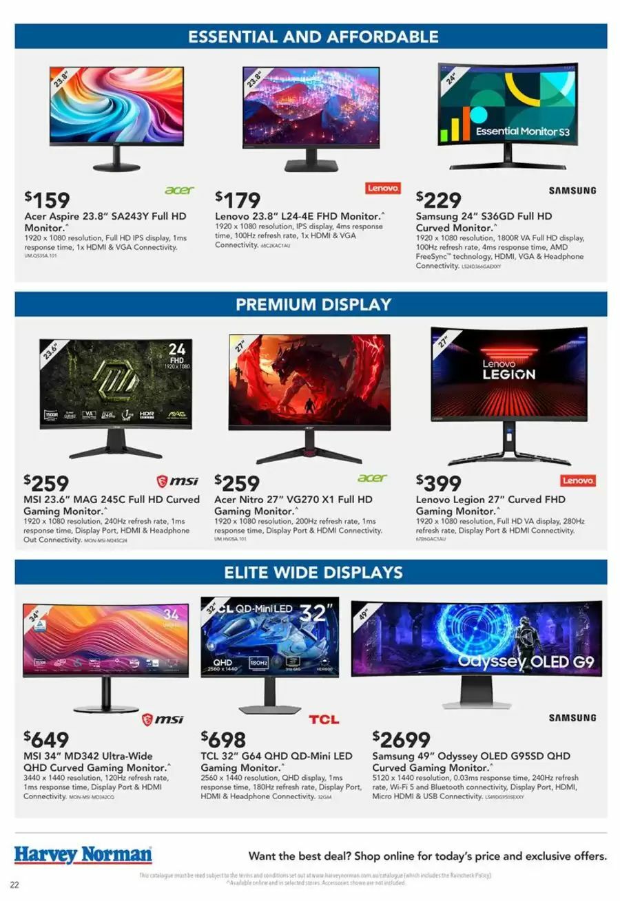 Harvey Norman Catalogues from 9 July