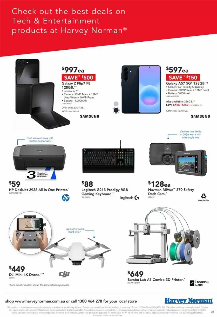 Harvey Norman Catalogues from 9 July