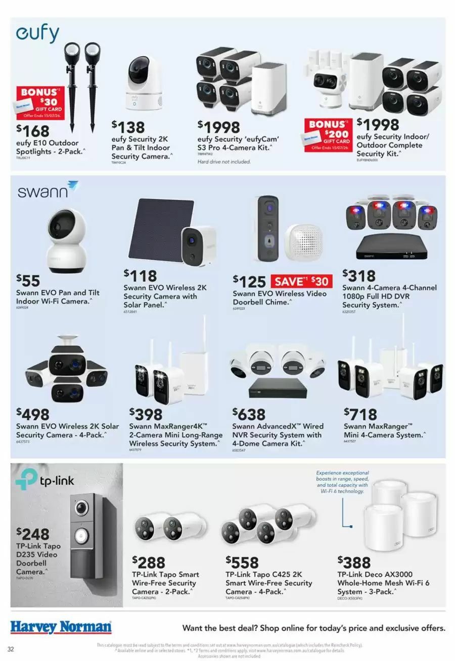Harvey Norman Catalogues from 9 July