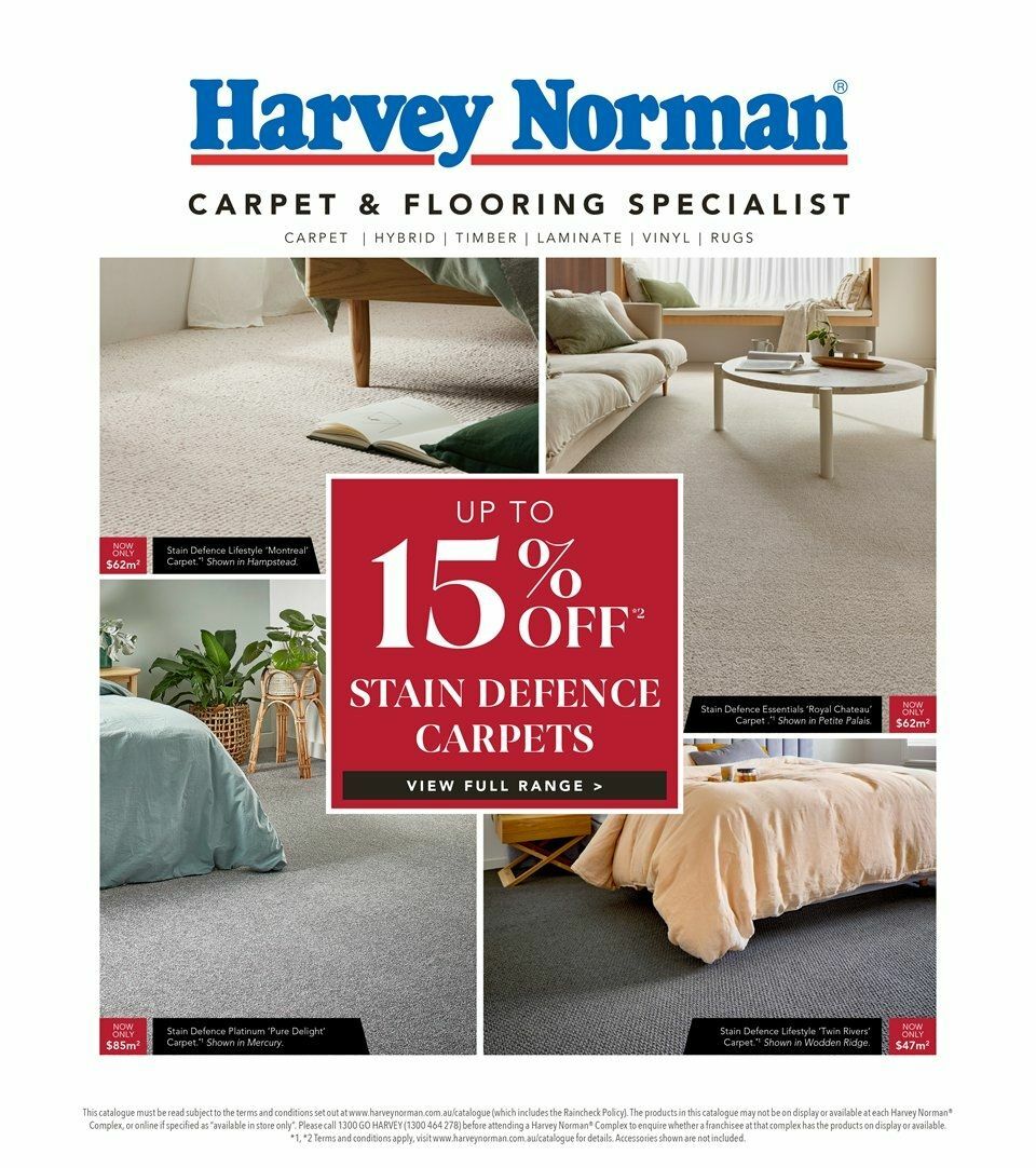 Harvey Norman HN August Flooring Digital Catalogues from 6 August
