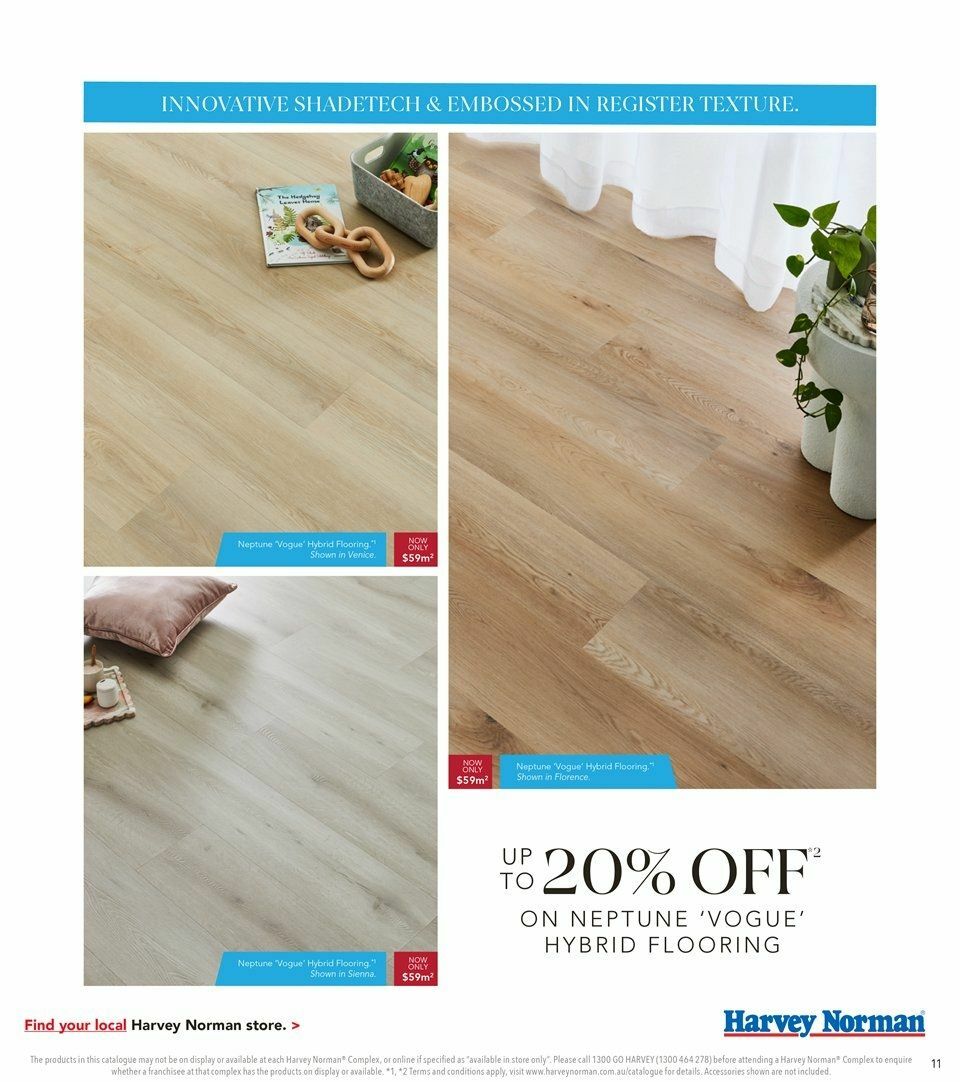 Harvey Norman HN August Flooring Digital Catalogues from 6 August