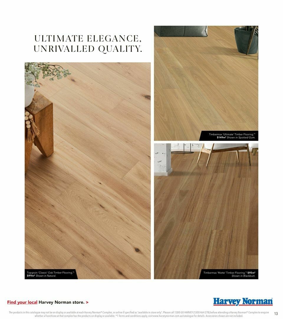 Harvey Norman HN August Flooring Digital Catalogues from 6 August