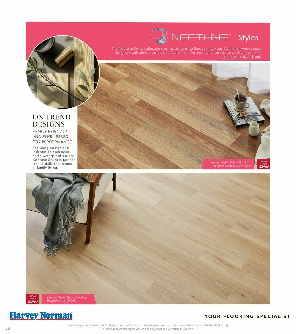Harvey Norman HN August Flooring Digital Catalogues from 6 August