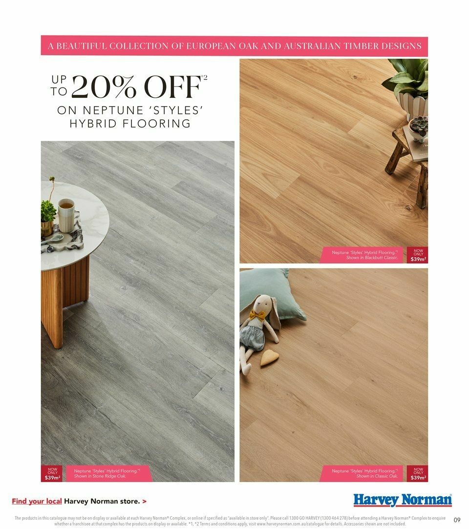 Harvey Norman HN August Flooring Digital Catalogues from 6 August
