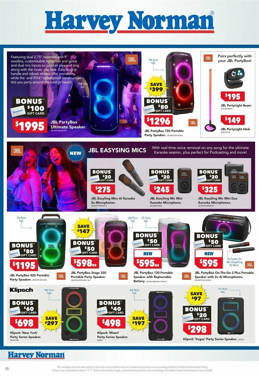 Harvey Norman Catalogues from 6 August