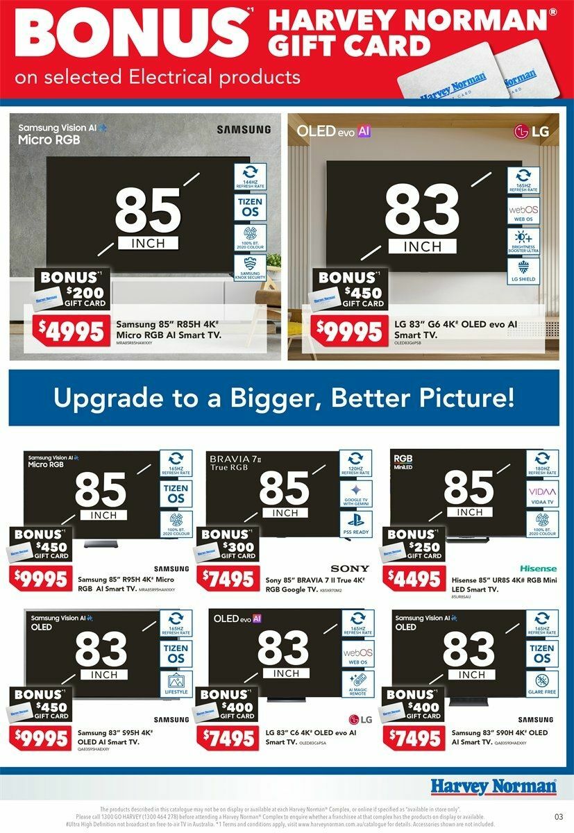 Harvey Norman Catalogues from 6 August
