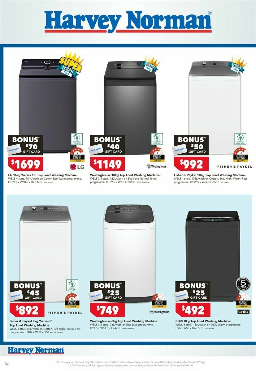 Harvey Norman Catalogues from 6 August