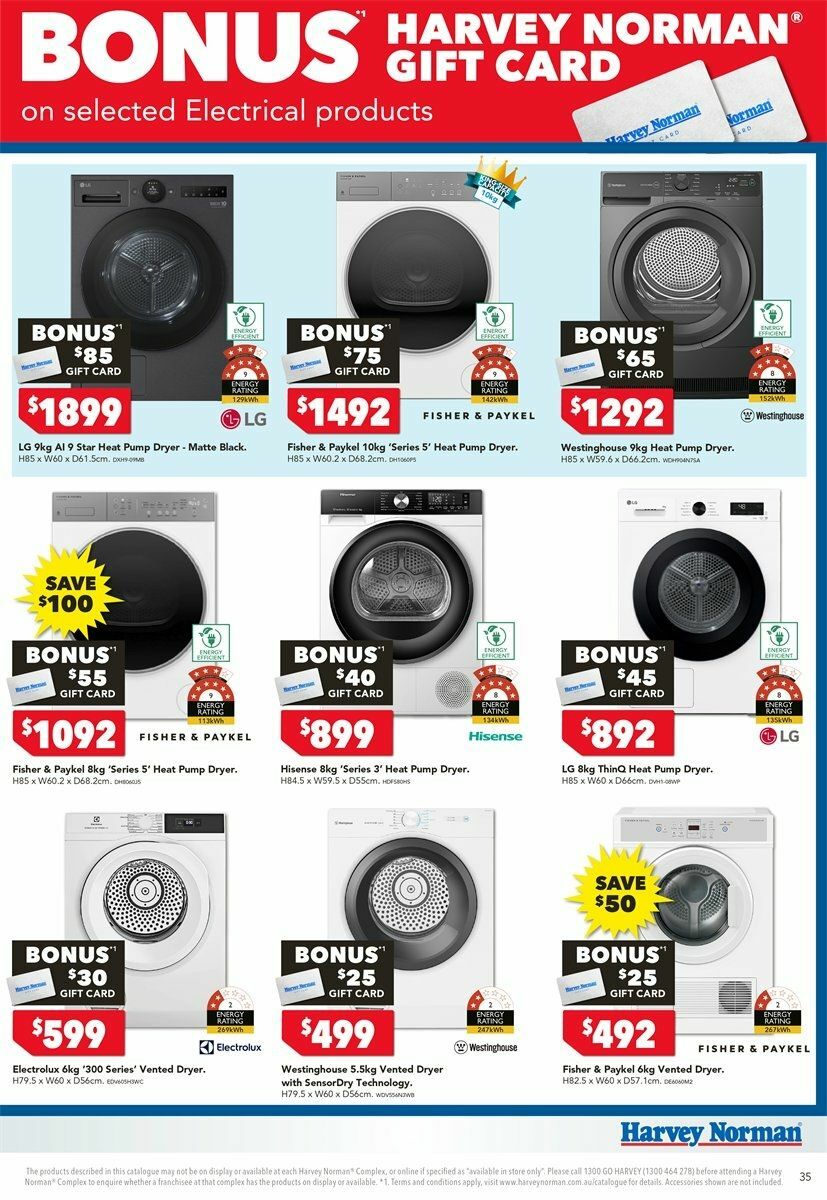 Harvey Norman Catalogues from 6 August
