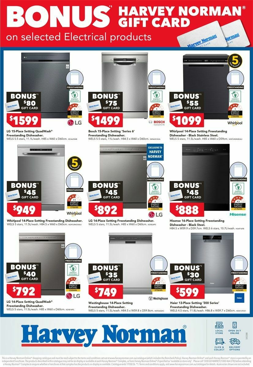 Harvey Norman Catalogues from 6 August