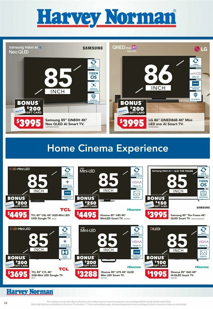Harvey Norman Catalogues from 6 August