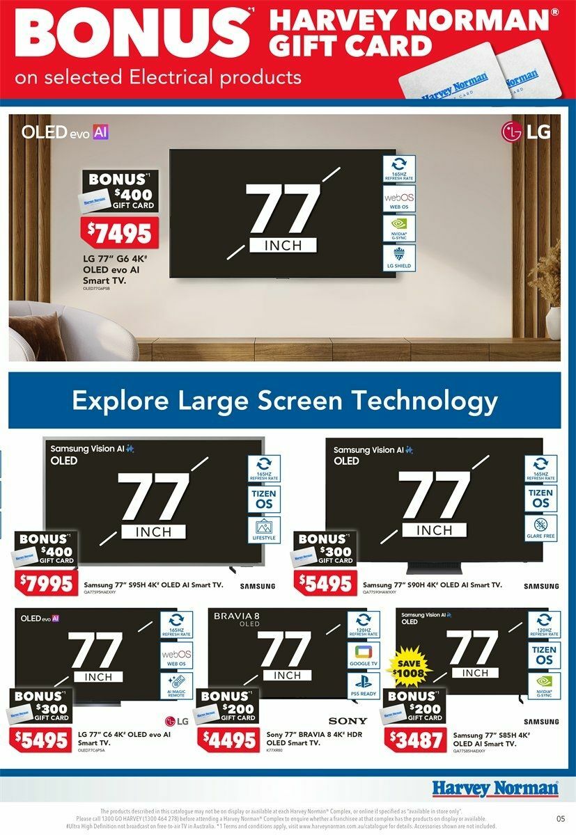 Harvey Norman Catalogues from 6 August