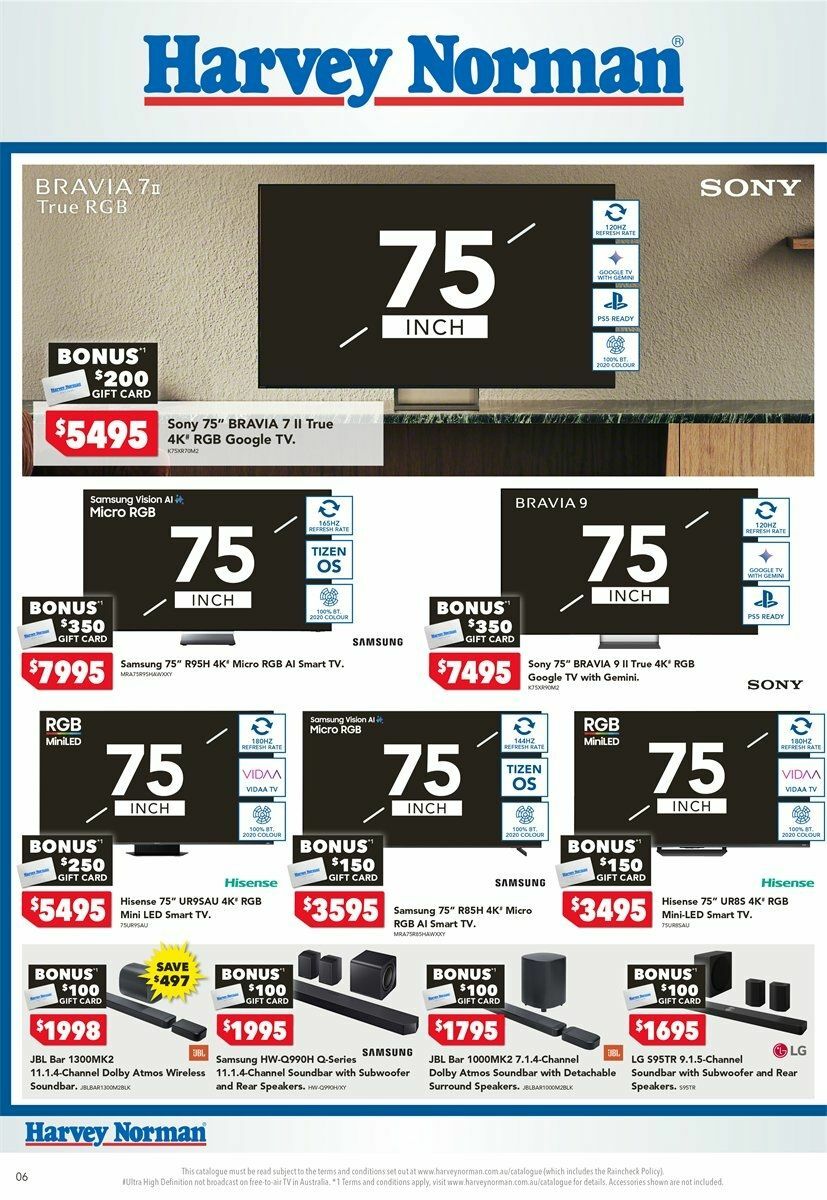 Harvey Norman Catalogues from 6 August