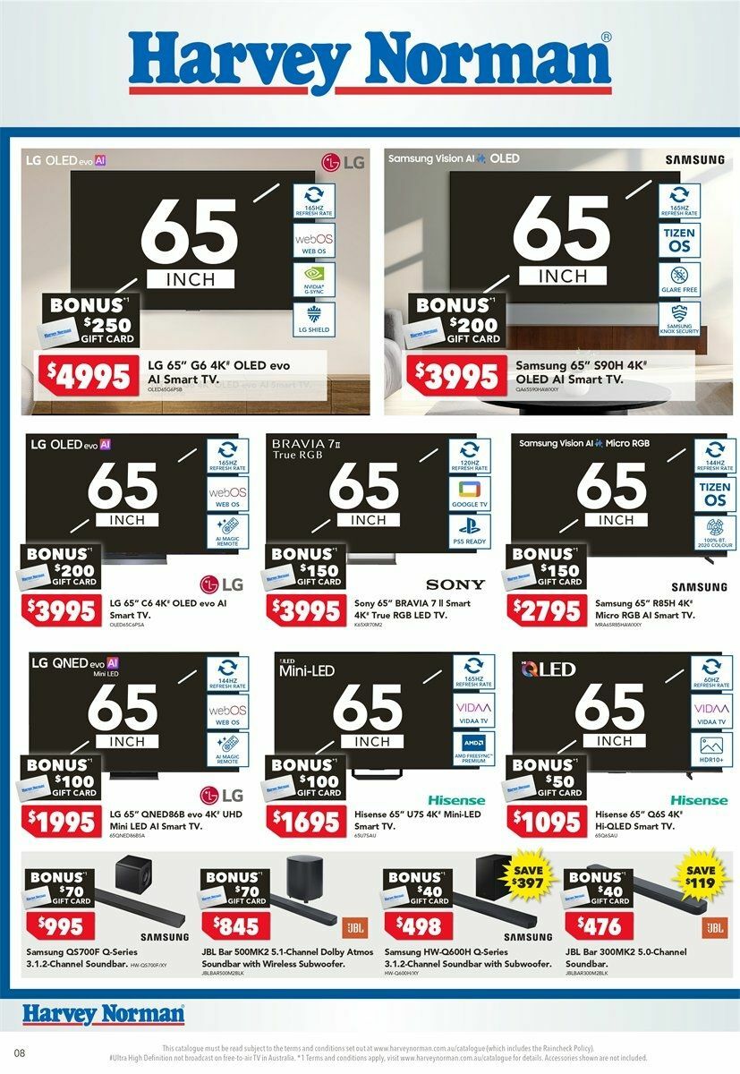 Harvey Norman Catalogues from 6 August