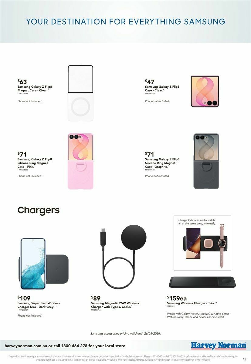 Harvey Norman Samsung Out Now Catalogues from 14 August