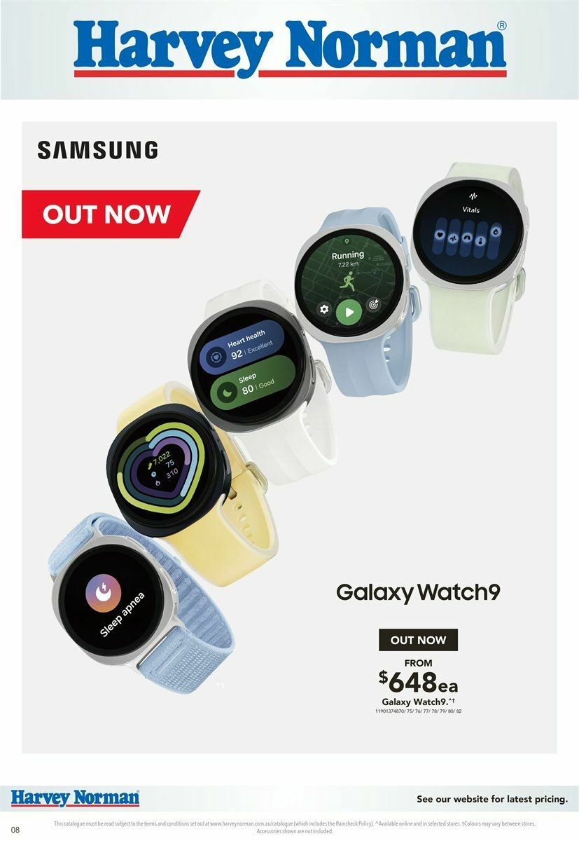 Harvey Norman Samsung Out Now Catalogues from 14 August