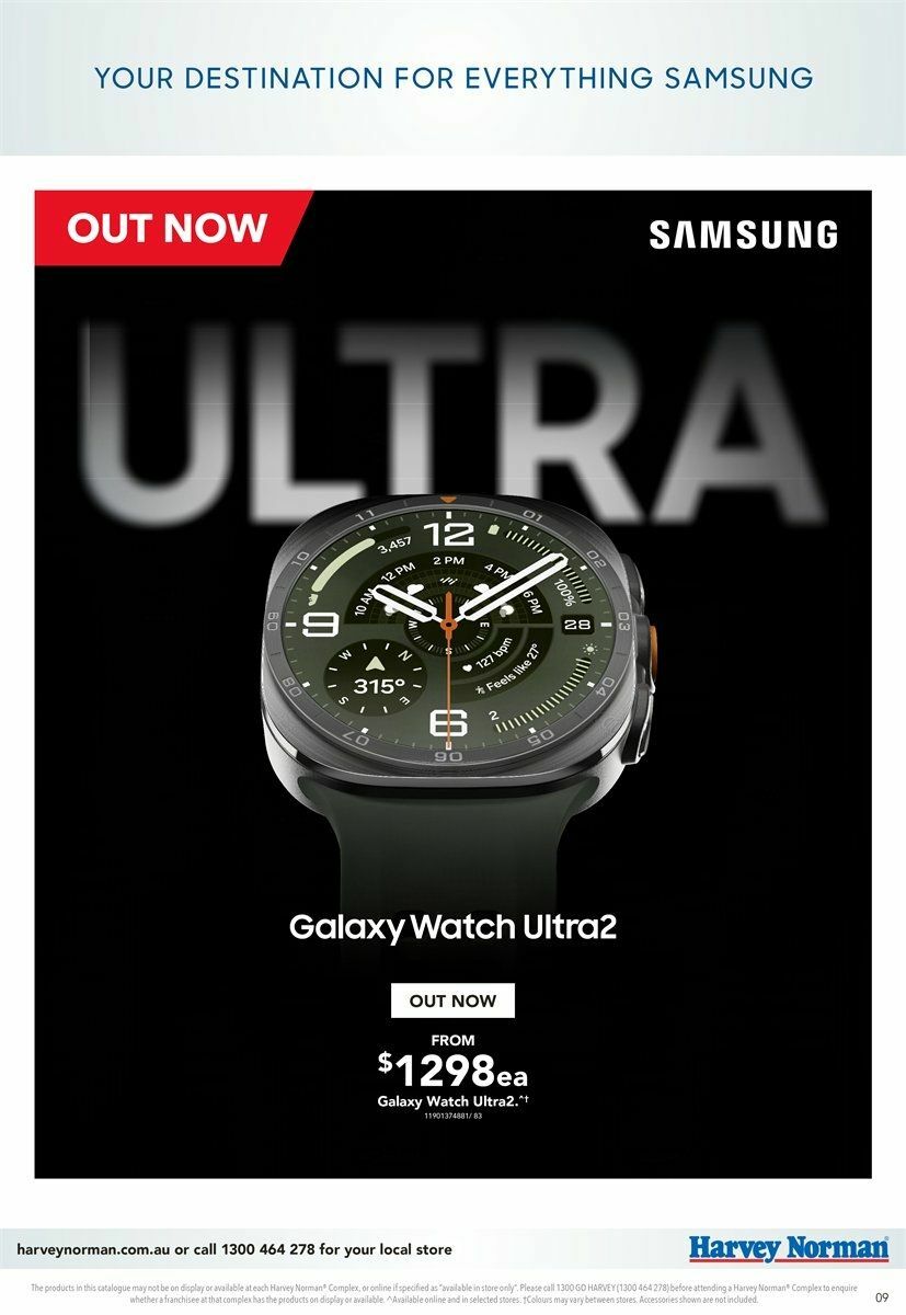 Harvey Norman Samsung Out Now Catalogues from 14 August