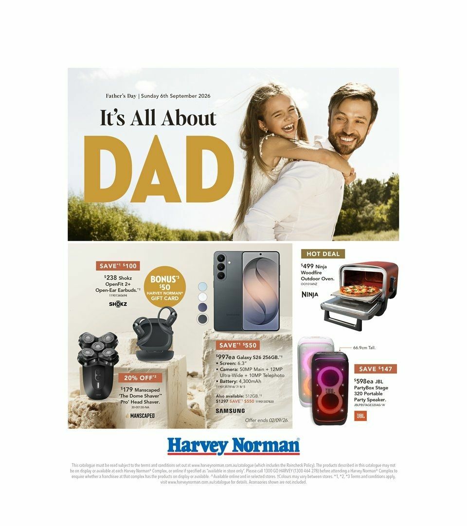 Harvey Norman Father's Day Catalogues from 20 August