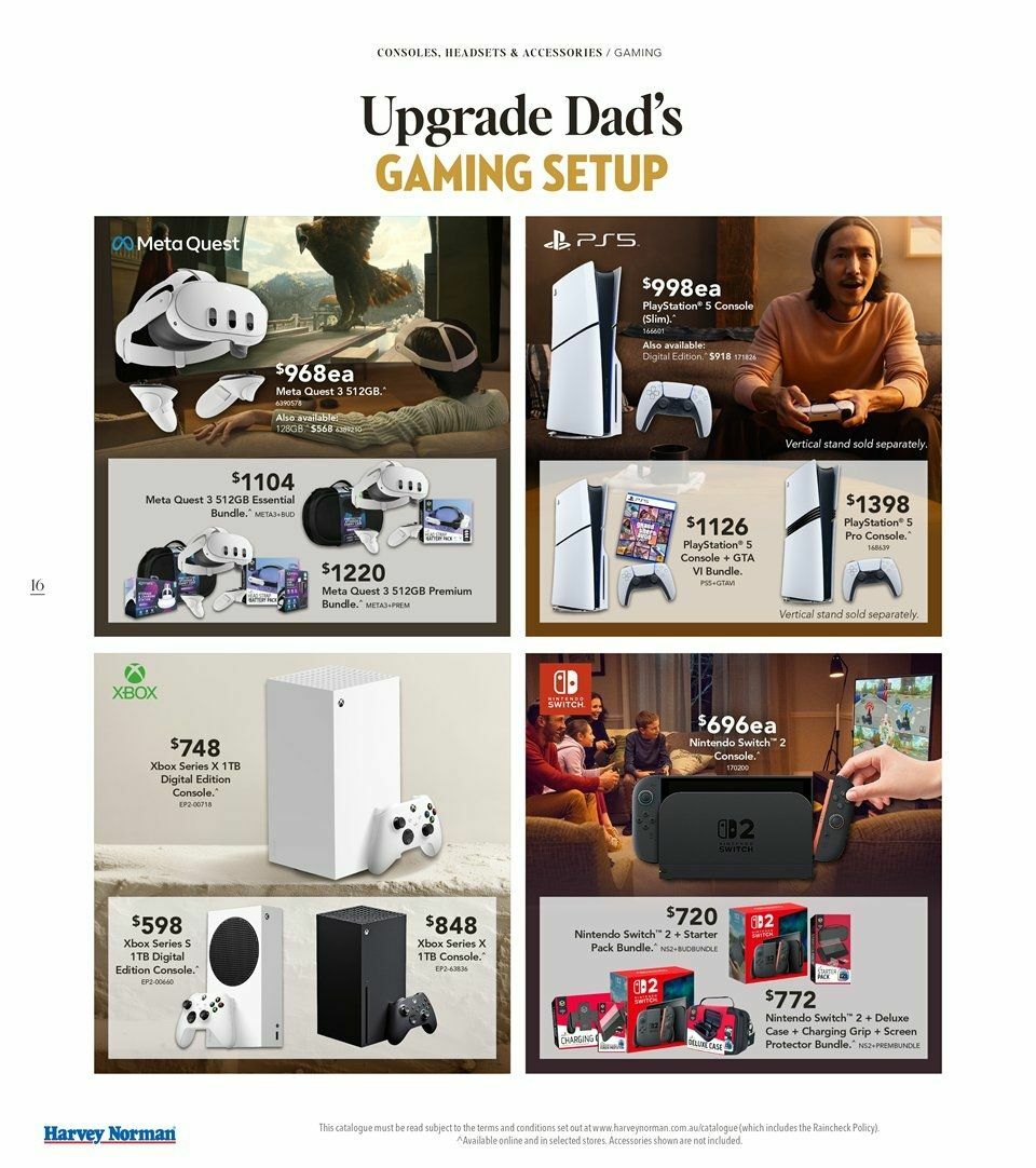 Harvey Norman Father's Day Catalogues from 20 August