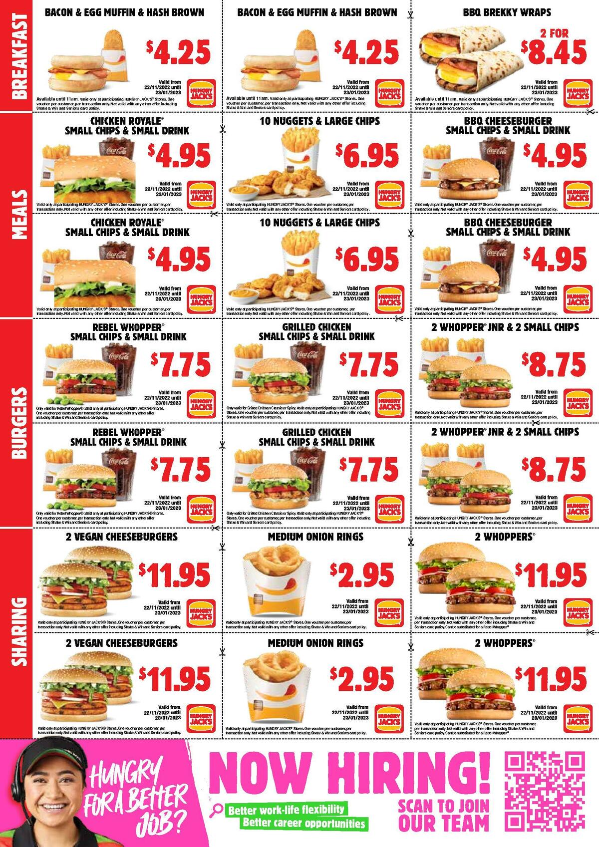 Hungry Jack's Catalogues from 22 November