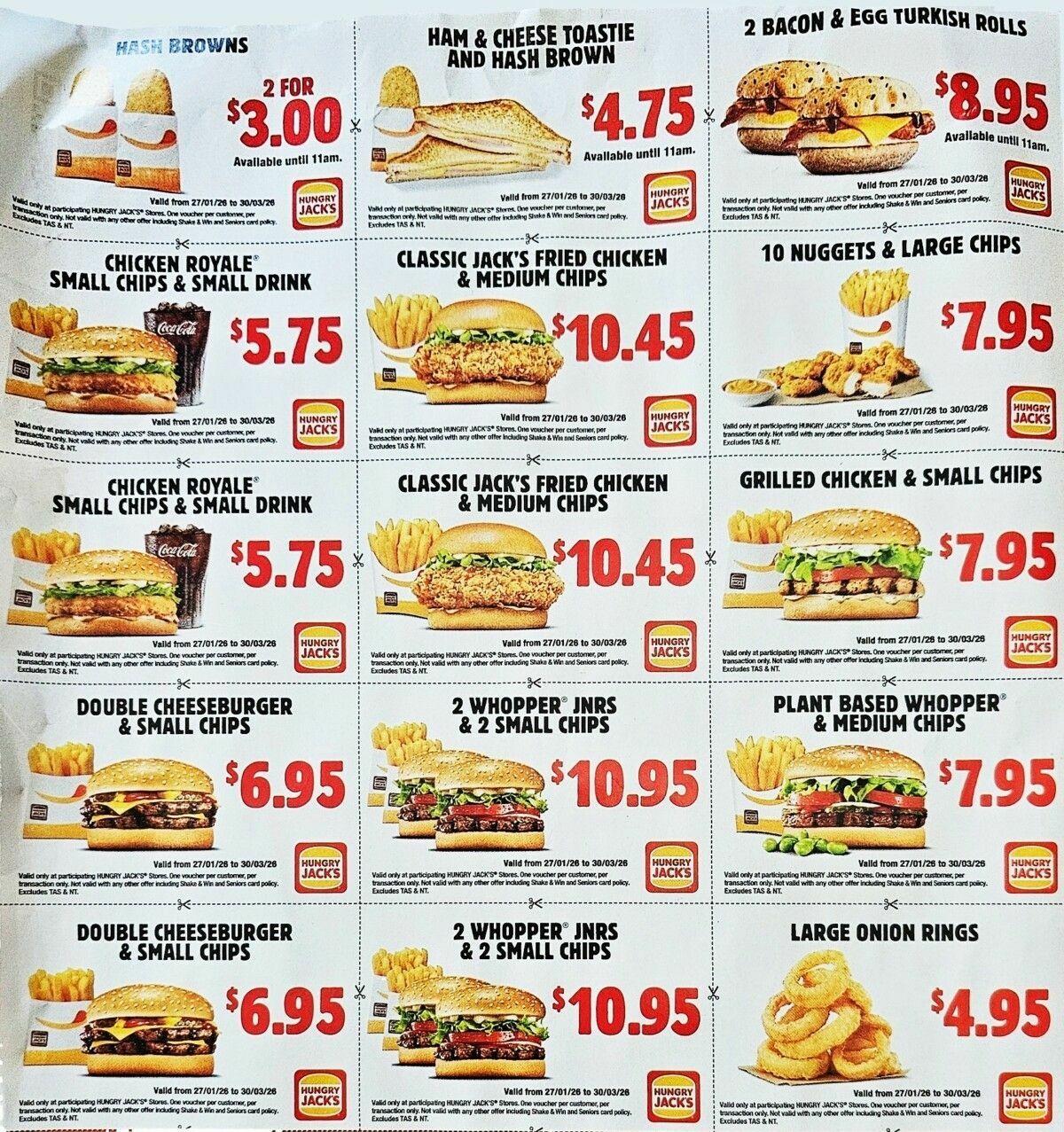 Hungry Jack's Catalogues from 27 January