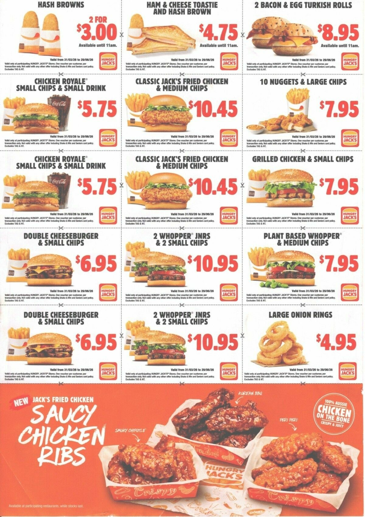 Hungry Jack's Catalogues from 31 March