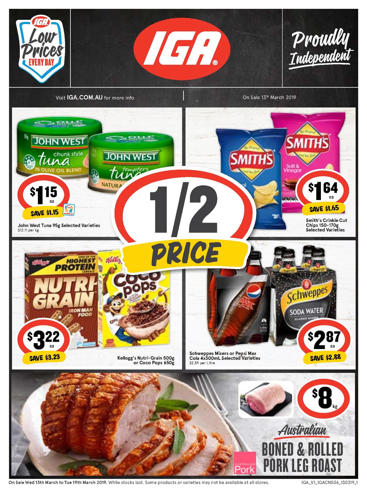 IGA Catalogues from 13 March