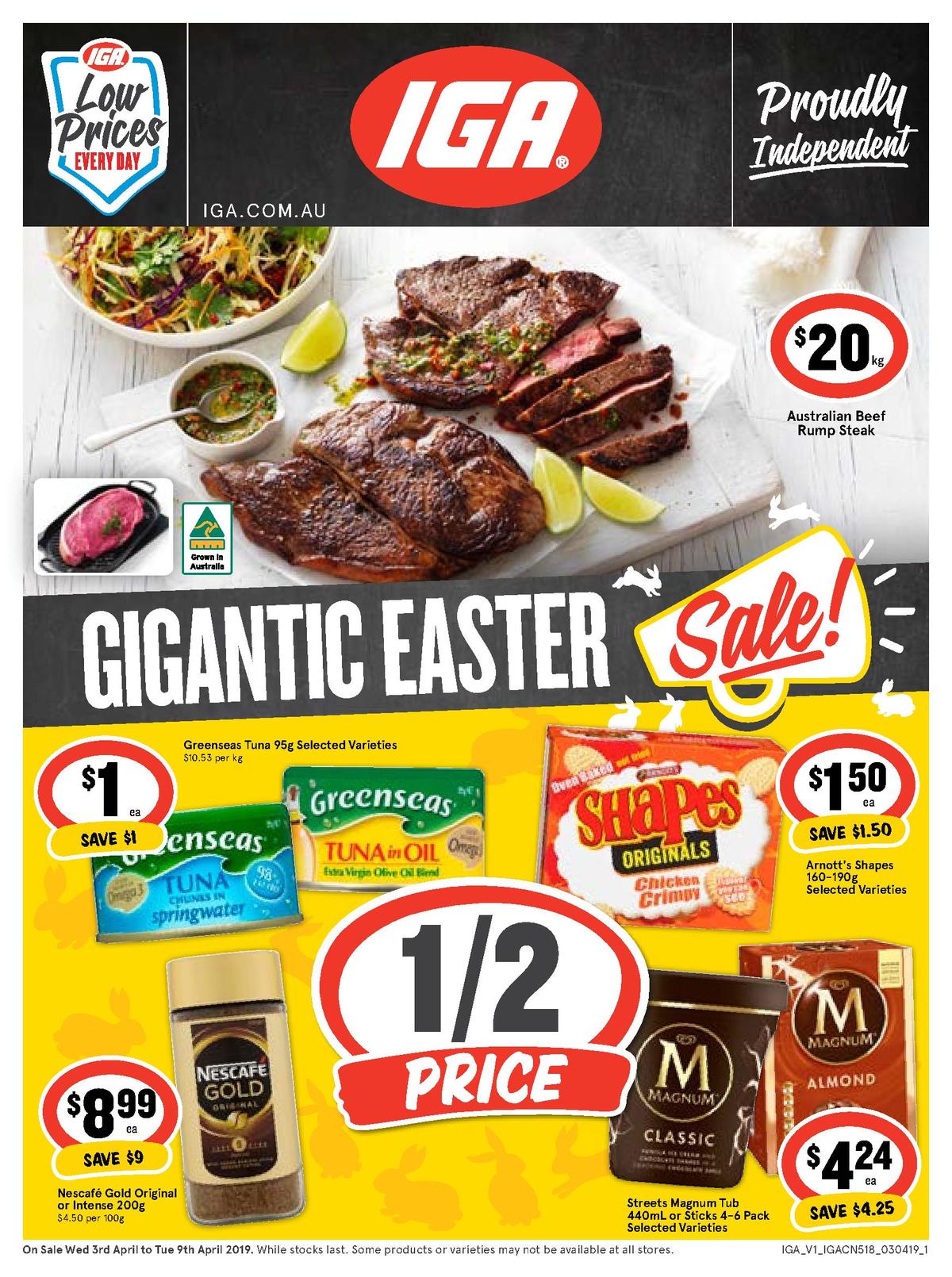 IGA Catalogues from 3 April